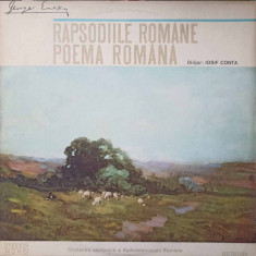 Disc vinil, LP. RAPSODIILE ROMANE. POEMA ROMANA-GEORGE ENESCU