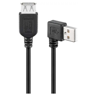 Cablu prelungitor USB 2.0 HI-SPEED 15cm USB A tata 90 grade dreapta foto