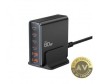 Incarcator Statie Tech-Protect DC80W 80W 3A 2 x USB-A - 4 x USB-C Negru