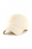 47brand șapcă de baseball din bumbac MLB Detroit Tigers culoarea bej, cu imprimeu, 47 Brand