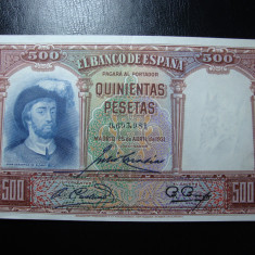 SPANIA 500 PESETAS 1931 EXCELENTA