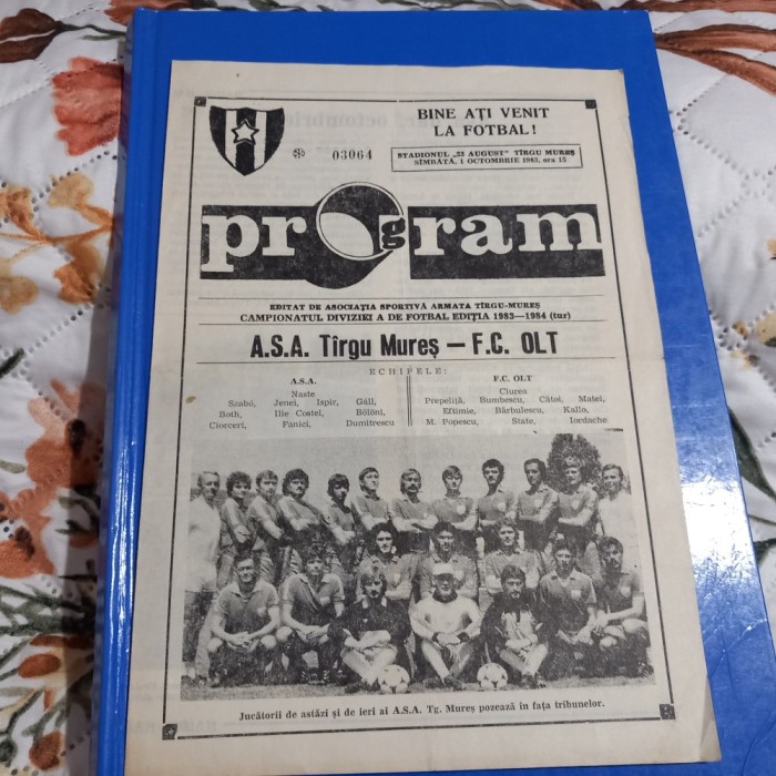 program ASA TG. Mures - F C Olt