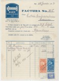 Romania, Manor, Fabrica de Tesaturi S.A., Factura (III), Iasi, 1931