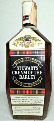 RARE BLENDED STEWARTS CREAM OF THE BARLEY SCOTCH WHISKY ANI 70/80- gr 43 cl 75 foto