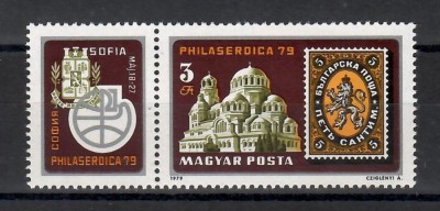 Ungaria 1979-Expozitia Internationala de Timbre PHILASERDICA,SERIE+MC.4 poze,MNH foto