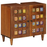 VidaXL Dulap pentru Chiuveta de Baie cu ușă castan 62 x 33 x 58 cm 4018243