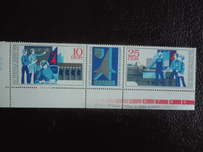 DDR-TARGUL DE MESERII PENTRU MAINE-SERIE COMPLETA-NESTAMPILATE IN STREIF