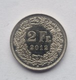 Elvetia 2 Francs 2012 franci _ moneda nichel km # 21a