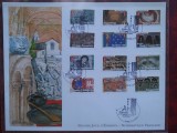 2010-Franta-Arta romana autocolant-12 buc.-F.D.C.-MNH