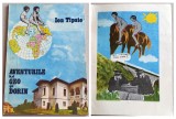 Aventurile lui Geo si Dorin - ilustratii (colaje mix media) Ion Tipsie, 1984, Alta editura