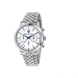 Ceas Maserati Vintage Chronograph Bărbătesc R8873618034 Oțel 42mm Ceas Alb negru