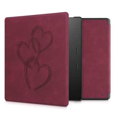 Husa pentru Amazon Kindle Oasis 10, Kwmobile, Rosu, Piele ecologica, 56972.09 foto