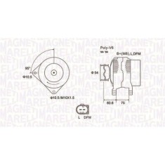 Alternator Bmw 3 (E46), 3 Compact (E46), 3 Touring (E46), X5 (E53); Land Rover Freelander 1 (L314), Freelander 1 Soft Top (L314), 320 d, 330 D, 320 t