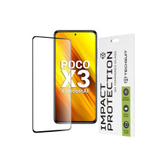 Folie Sticla pentru Xiaomi Poco X3 / Poco X3 NFC / Poco X3 Pro Techsuit 111D Full Cover / Full Glue Glass Negru