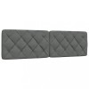 Gossi perna pentru tablie de pat, gri inchis, 180 cm, material textil