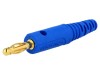 Mufă banană 4mm 32A albastră