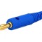 Mufă banană 4mm 32A albastră