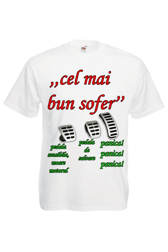 TRICOU BARBATESC PRINT AMUZANT SOFER, tricou personalizat haios Sofer |  arhiva Okazii.ro