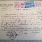 1948, Certificat Admin. Sector I Galben, București, timbre regaliste suprascrise