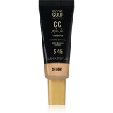 Dripping Gold CC Me In Mini Trial make-up cu textura usoara SPF 45 culoare Light 03 5 ml