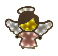 Lampa de veghe cu leduri, In forma de Ingeras, 30 cm, 6818-3B
