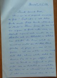 Scrisoare olografa a lui Stefan Cazimir, 1983