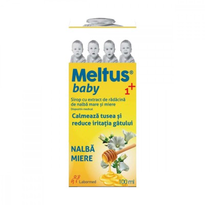 Sirop cu Miere Propolis si Extract de Nalba Mare Meltus Baby 1+ 100 mililitri Labormed foto