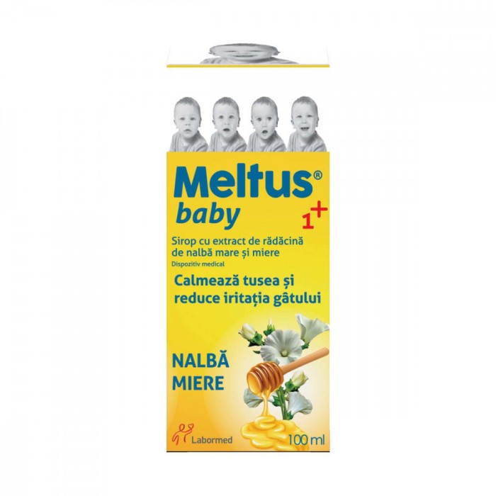 Sirop cu Miere Propolis si Extract de Nalba Mare Meltus Baby 1+ 100 mililitri Labormed