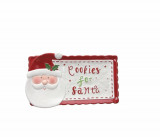 Platou pentru biscuiti, Tognana, Holly Jolly Christmas, 29 x 17 x 3 cm, dolomit, multicolor