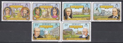 Jersey 1982 - Legături cu Franța - Personalitati, MNH foto