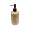 Dozator sapun lichid, din plastic, Y095, crem, 200 ml