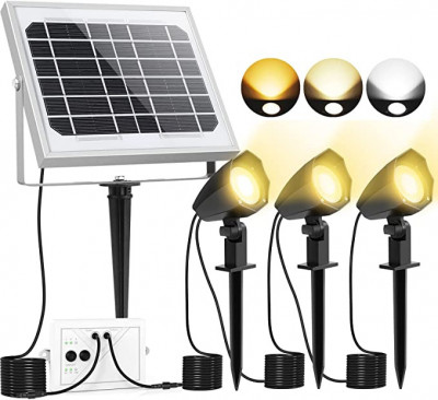 Proiectoare solare cu LED CLY pentru exterior, 3 &amp;icirc;n 1 foto