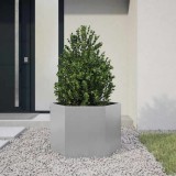 vidaXL Jardinieră de grădină 69x60x45 cm oțel galvanizat hexagonal