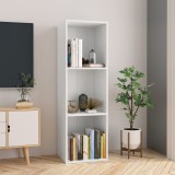 VidaXL Bibliotecă/Dulap TV, alb, 36x30x114 cm, lemn prelucrat