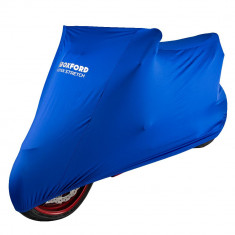 Husa moto Oxford Protex Indoor Premium Stretch-fit, albastru, marime M
