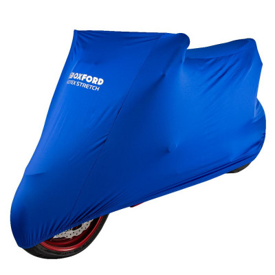 Husa moto Oxford Protex Indoor Premium Stretch-fit, albastru, marime S foto