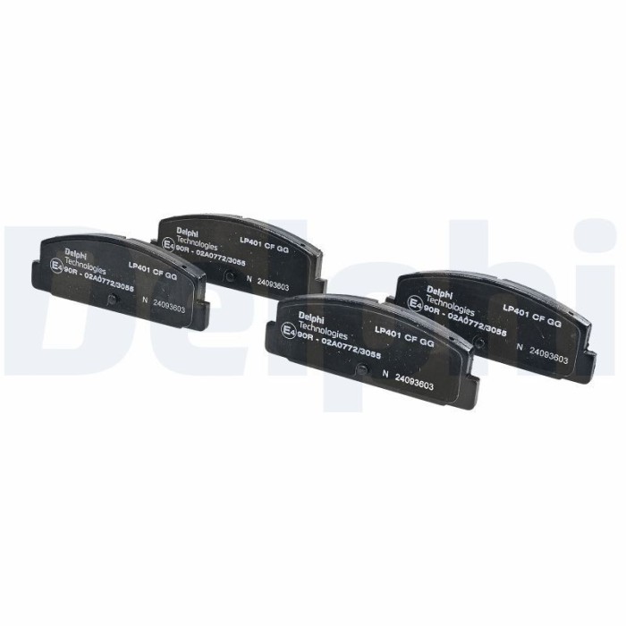 Set plăcuțe fr&acirc;nă DELPHI LP401