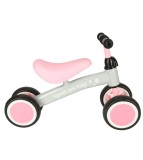 Bicicleta mini fara pedale cu 4 roti pentru copii, roz