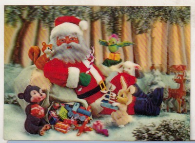 bnk cp Carte postala 3D - Felicitare Craciun - Japonia Wonder Co SSP-109 foto
