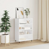 Gossi dulap inalt, alb, 57x35x90 cm, lemn compozit