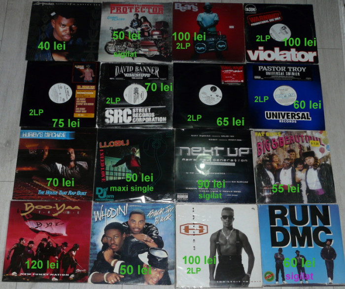 vinil hip hop Mc Hammer,Xzibit,R. Kelly,Whodini,Jay-Z,Run DMC,gangsta rap