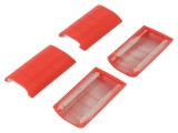 "Colţar Cauciuc Roşu 33mm Set 4 Bucăţi"