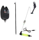 Senzor/avertiozr pescuit si swinger cu tija baterii incluse, contragreutate L, swinger luminos si led puternic