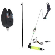 Senzor/avertiozr pescuit si swinger cu tija baterii incluse, contragreutate L, swinger luminos si led puternic