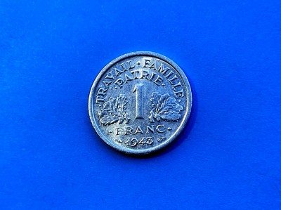 1 Franc 1943 Franta-AUNC-in realitate arata bine! foto