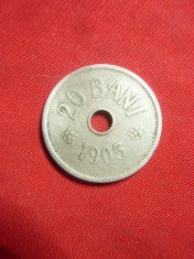 Moneda 20 Bani 1905 Carol I , cal. F.Buna foto