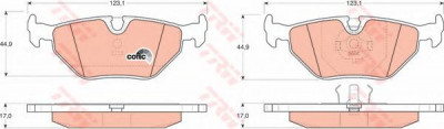 Set placute frana,frana disc BMW Seria 3 (E36) (1990 - 1998) TRW GDB917 foto