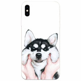 Husa silicon pentru Apple Iphone X, Cute Dog 1