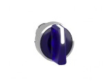 Comutator Rotativ 22mm LED Albastru IP66 3 Pozitii