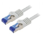 Cablul Patch S/FTP 6a LSZH gri 1m 26AWG, Logilink